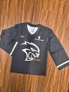 Dodge Hellcat Women's Black Long-Sleeve Jersey Top